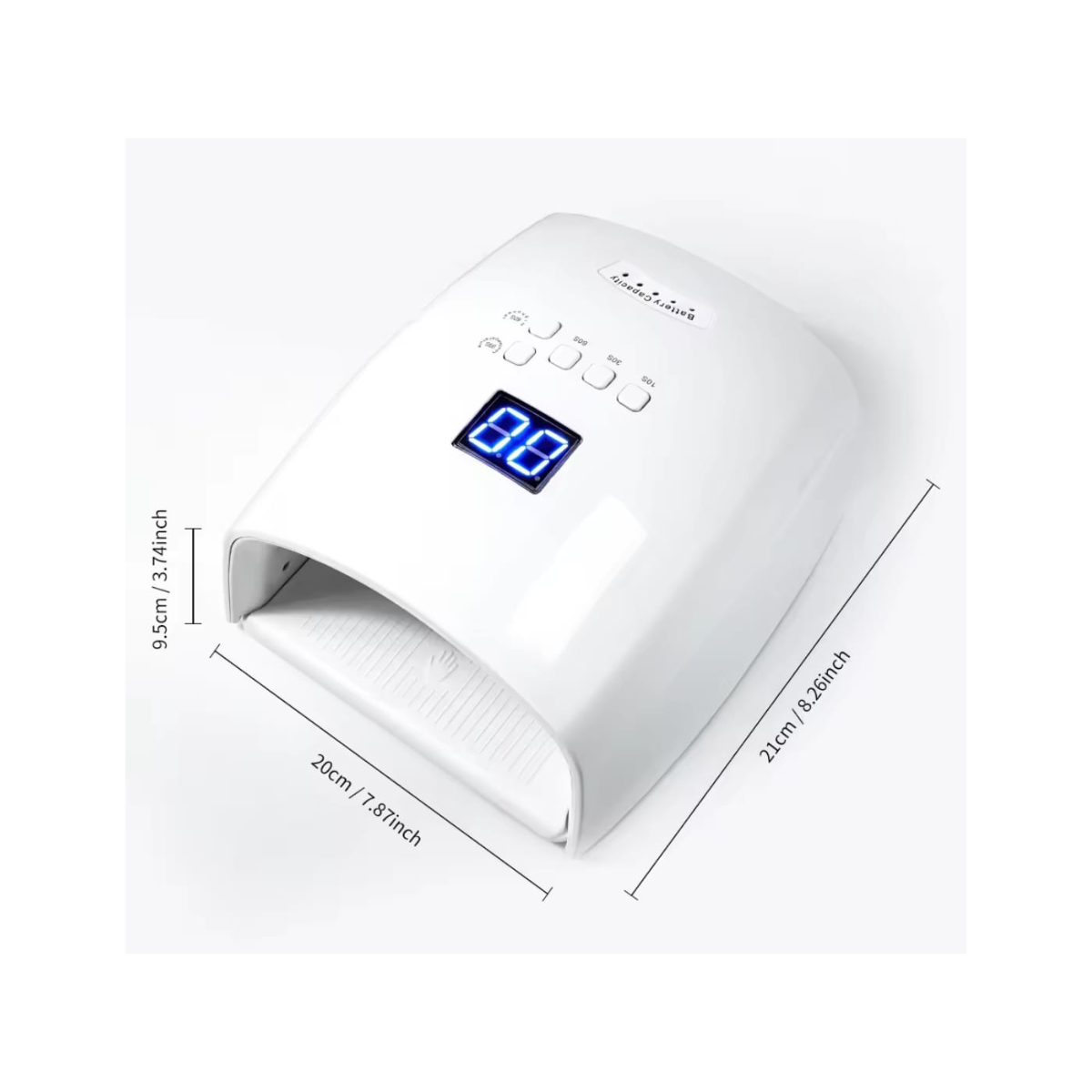 LAMPARA UV-LED RECARGABLE PARA UÑAS 48W NAILSTAR
