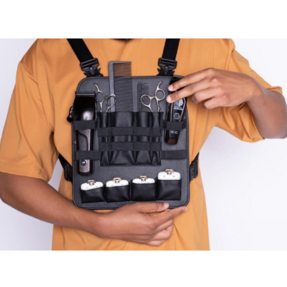 PECHERA CORTA NEGRA HAIRSTAR 5751 BARBER CEHESTBAG