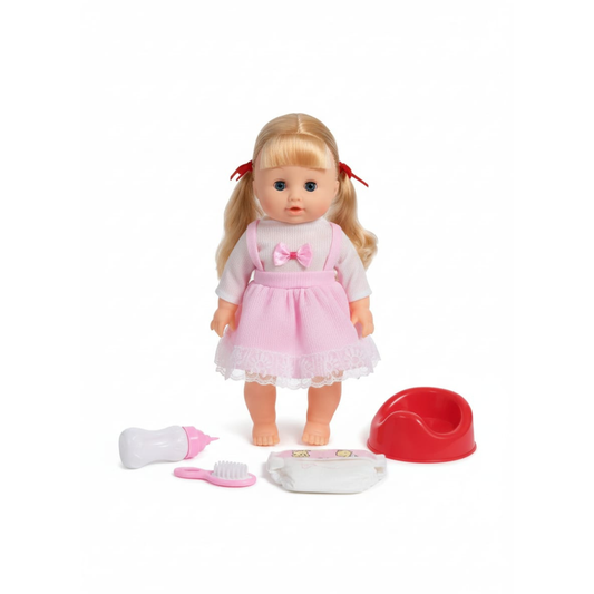 MUÑECA BEBE LLORA JUGUETE PAÑAL VA AL BAÑO NIÑAS INTERACTIVA