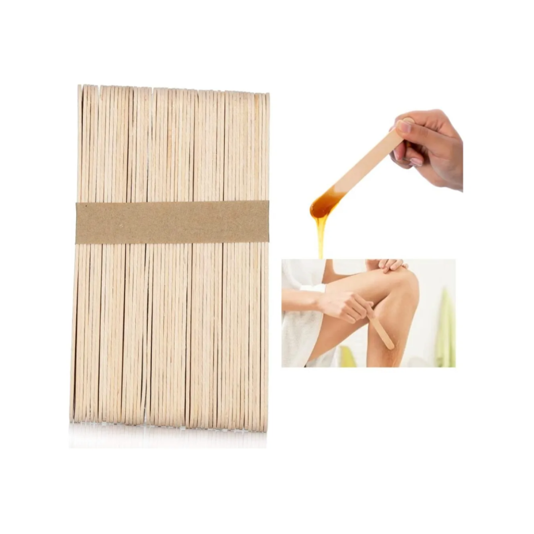 PALETAS DE MADERA PARA DEPILACION 100 UNIDADES