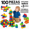 BLOQUES PLAY AND LEARN GENÉRICA PIEZAS DE CONSTRUCCION 100 UNID